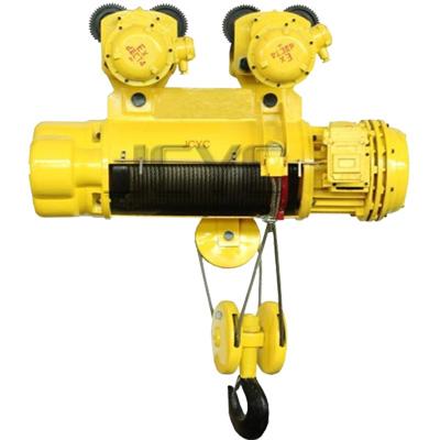 Remote Control Explosion Proof Electric Wire Rope Hoist 0.5 ton to 16 tons Yellow Color