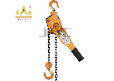 Yellow Durable Lifting Tools Lever Chain Block 1.5m To 9m High Strength CE
