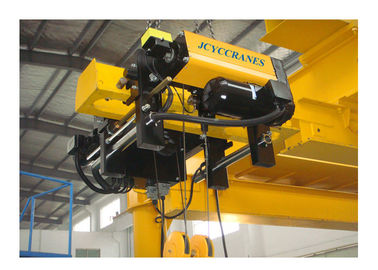 Yellow Electric Wire Rope Hoist European Design With Choosable Lifting Speed