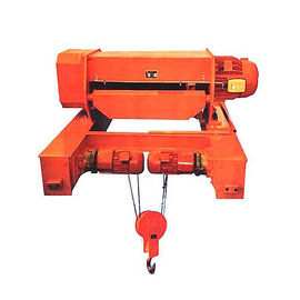 Double Girder Rail Construction Small Electric Wire Rope Hoists With Electric Traveling Trolley