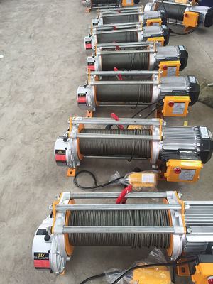 Single Phase Pulling 100m Electric Wire Rope Winch KCD Type