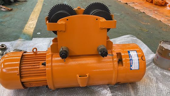 10 Ton Wire Rope Electric Cable Hoist Winch With Trolley Lifting Height 12m