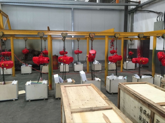 3t Material Lifting Electric Chain Hoist High Strength With Trolley