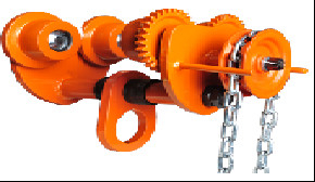 Manual Chains Geared Trolley Hoist Top Quality 0.5ton 1ton 2ton Moving Chain Block Roll Container Beam Rail