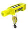 Yellow Color Mini Electric Wire Hoist 2/1 Rope Reeving Leading Crane For Lifting Goods