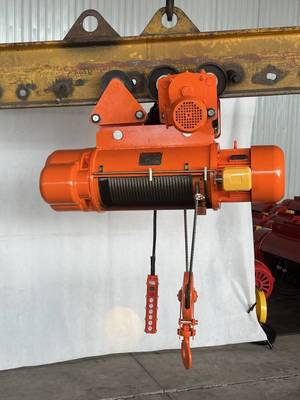 CD MD 5 Ton Electric Wire Rope Hoist For Overhead Crane With Pendant Control
