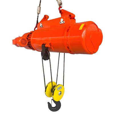 CD / MD Electric Wire Rope Hoists Lifting Equipment With Cable Trolley