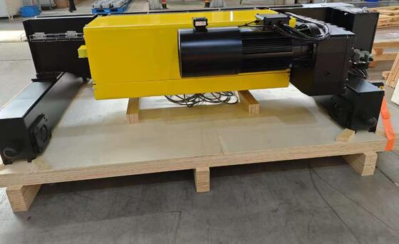50t Double Girder Overhead Headroom Electric Hoist Top Running