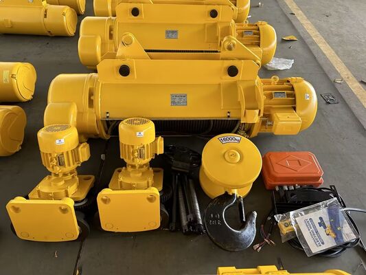 CD MD 5 Ton Electric Wire Rope Hoist For Overhead Crane With Pendant Control