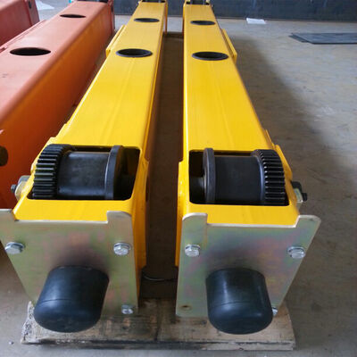 10 Ton Span 20M Single Girder End Carriage With Motor For Overhead Crane