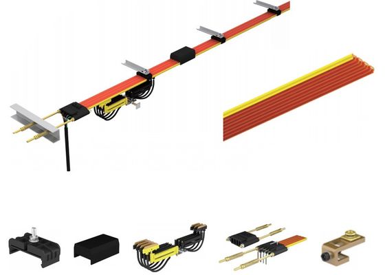 ISO 8 Pole 50A 80A 100A Overhead Travelling Crane