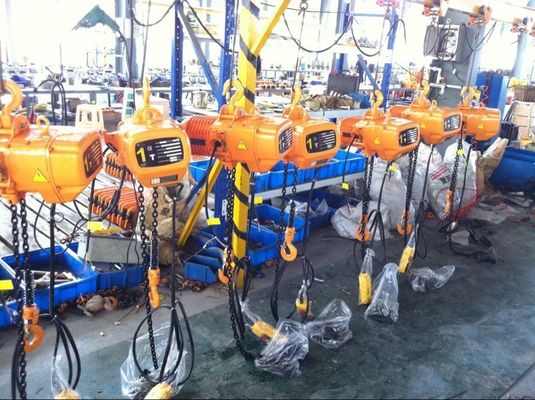 380V 50HZ Motorized Trolley Lifting Chain Hoist Fixed Type