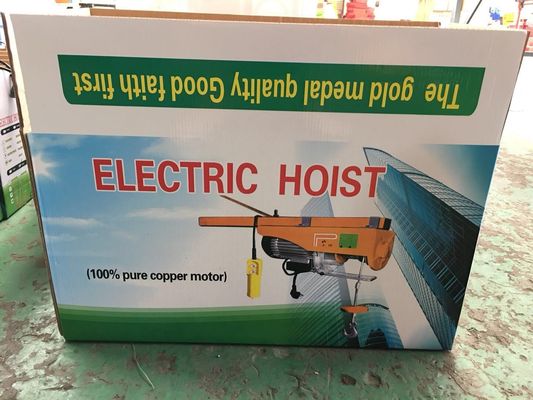 Fast Type Mini Electric Wire Rope Hoist With Emergency Stop Switch