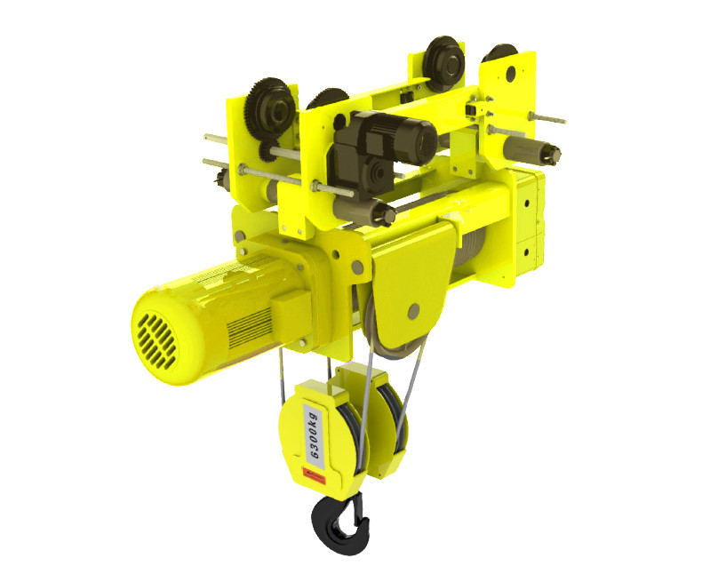 Wire Rope Hoist Reeving Explained European Design Low Headroom Wire Rope Hoists 4/1 Rope Reeving Of Four ...