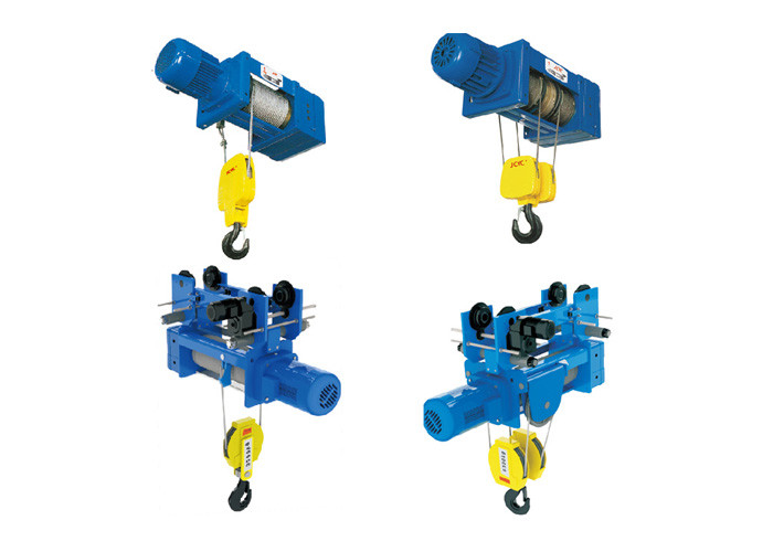 Wire Rope Reevinh 2/1 Reeving 8000kg Electric Wire Rope Hoist Trolley Type