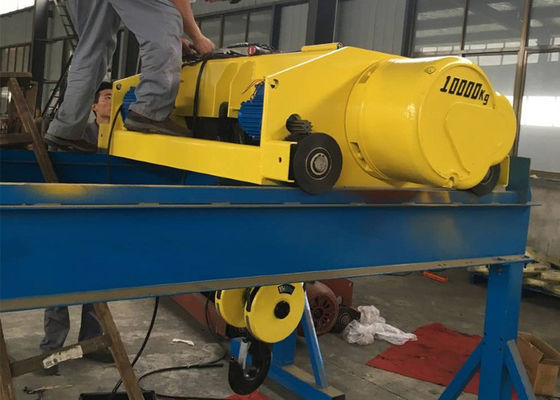 Electric Rope Shuttle Single / Double Speed Electric Wire Rope Hoist Customized 1-5t Wire ...